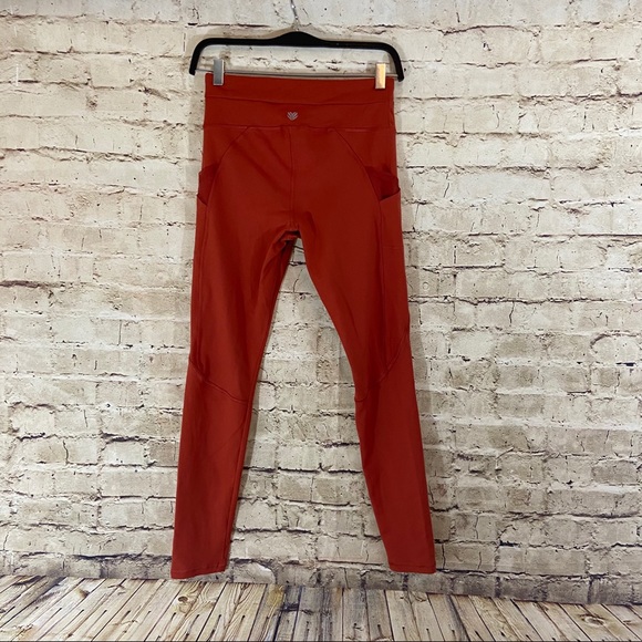 Orange high waisted active leggings size small - Picture 2 of 9